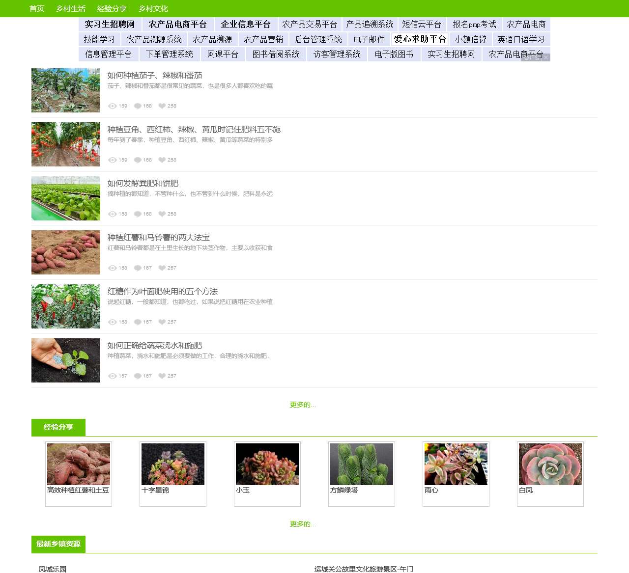 农村信息平台_农村信息分享_在线求助技能学习农产品特卖_村网