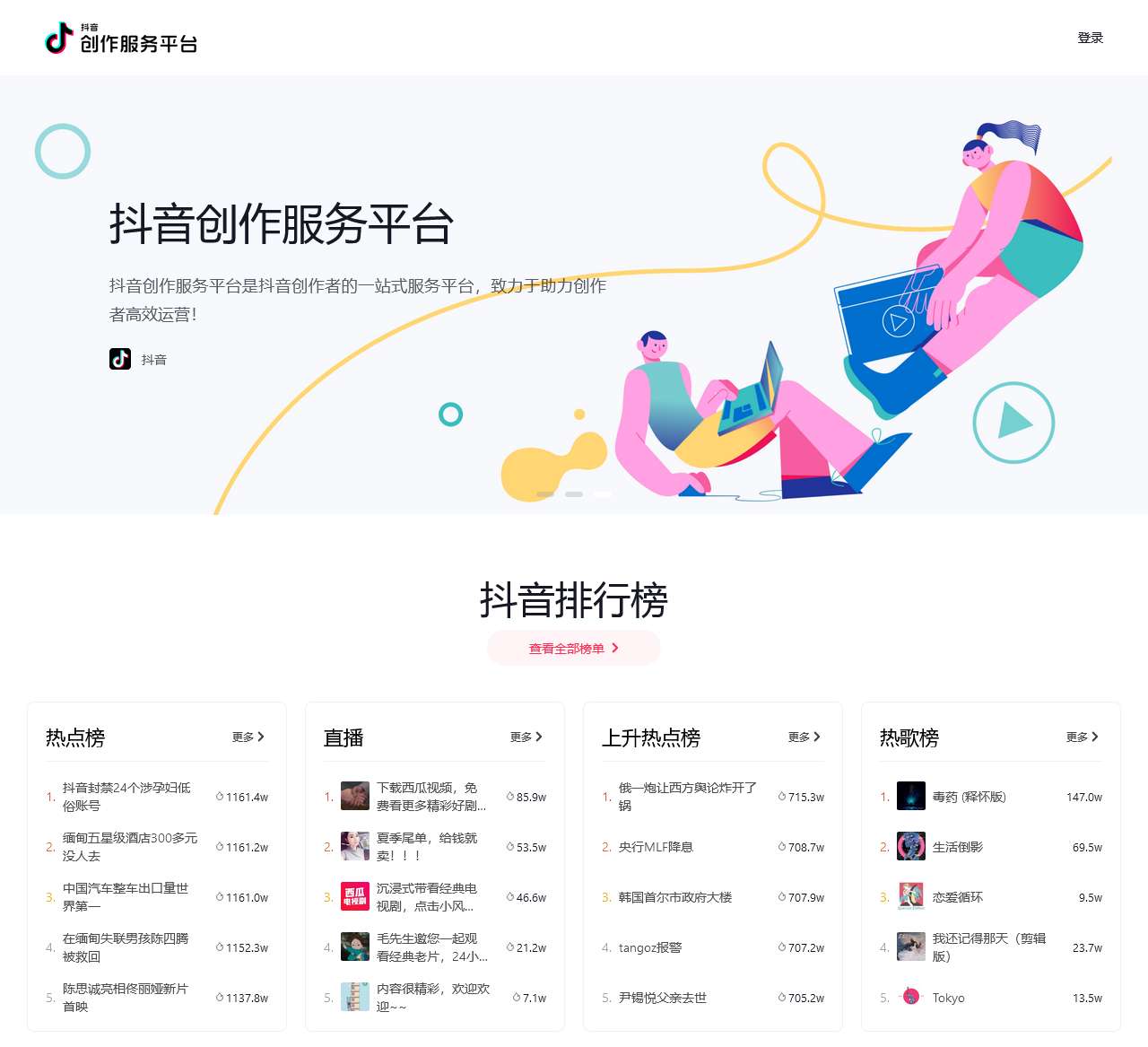 抖音创作平台