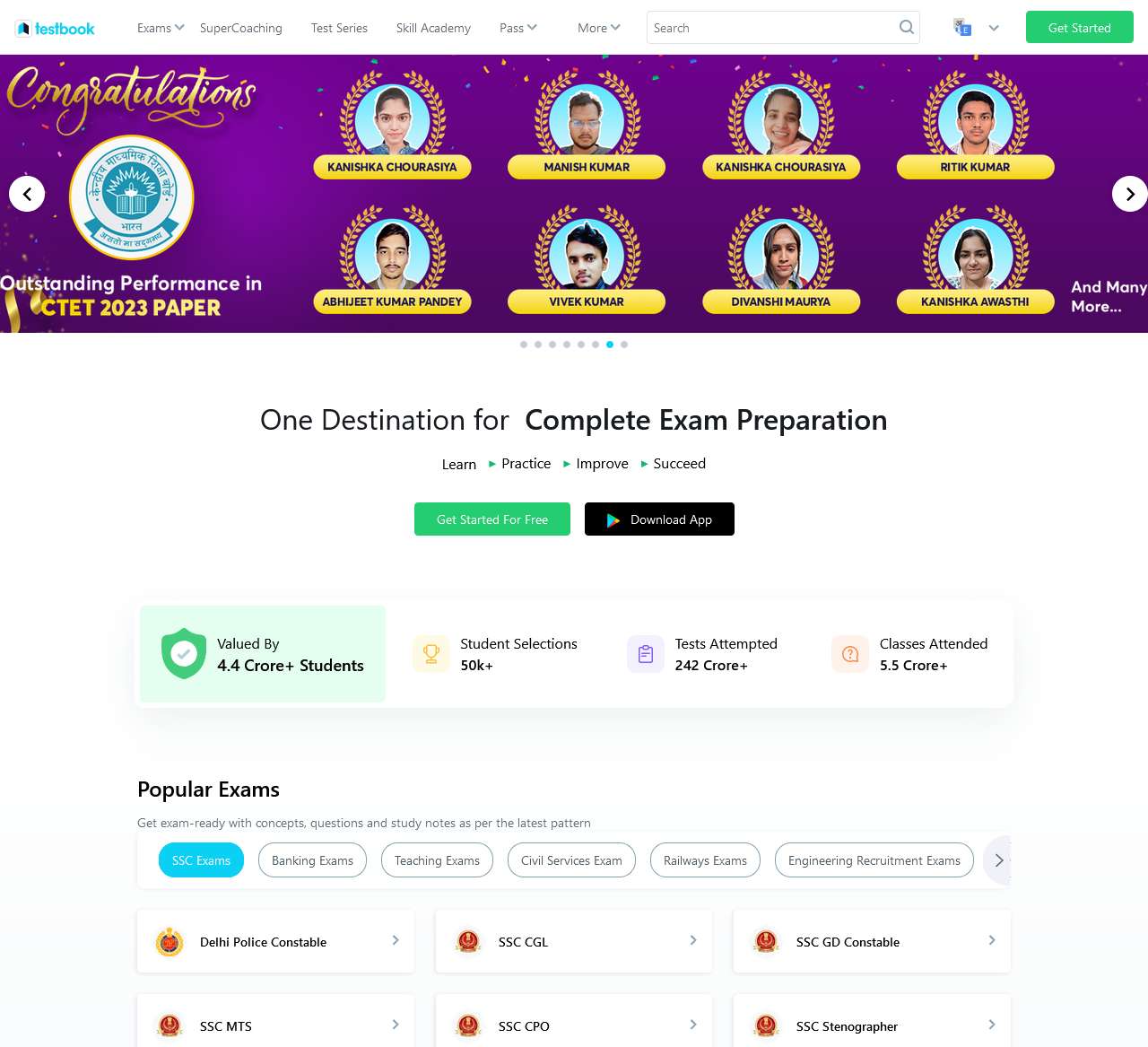 Testbook.com - India's No.1 Govt Exam Preparation Site | Online Course | Mock Test