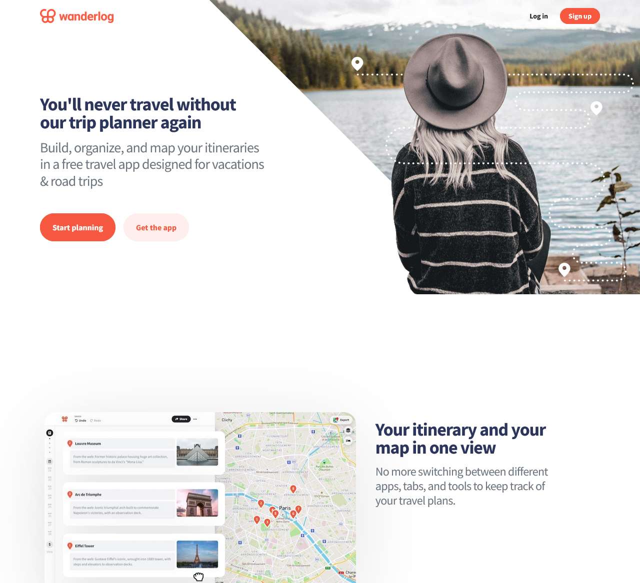 Wanderlog: best free travel itinerary & road trip planner app