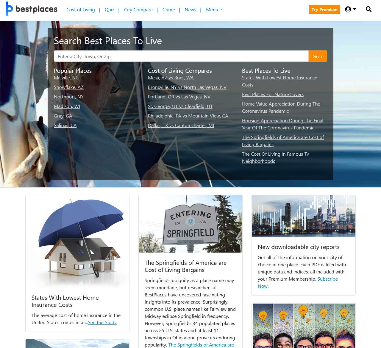 Best Places to Live | Compare cost of living, crime, cities, schools and more. Sperling's BestPlaces