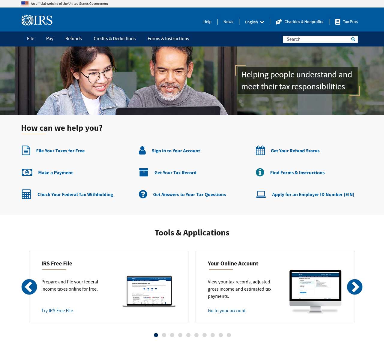 Internal Revenue Service | An official website of the United States government