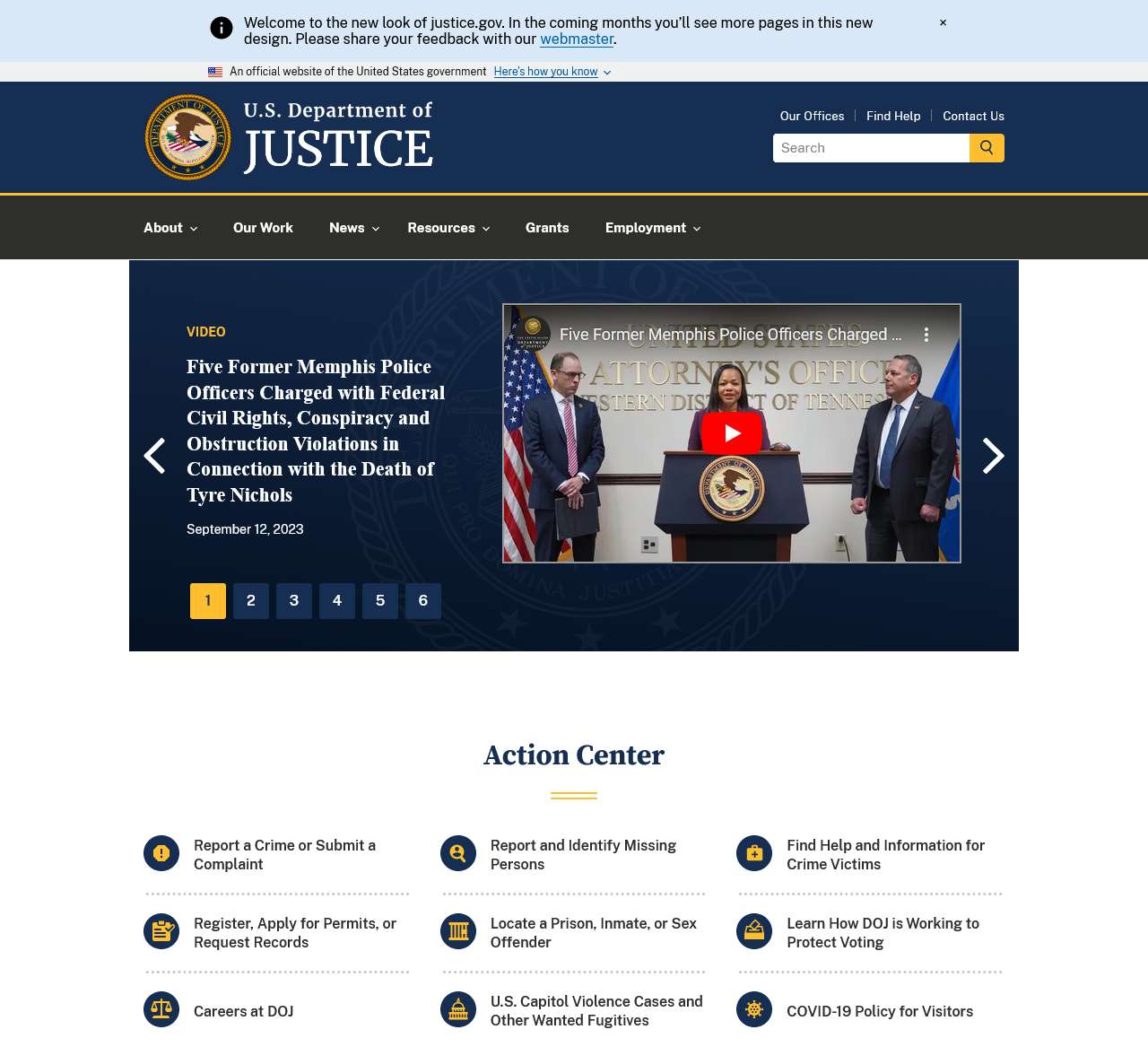 Department of Justice | Homepage | United States Department of Justice
