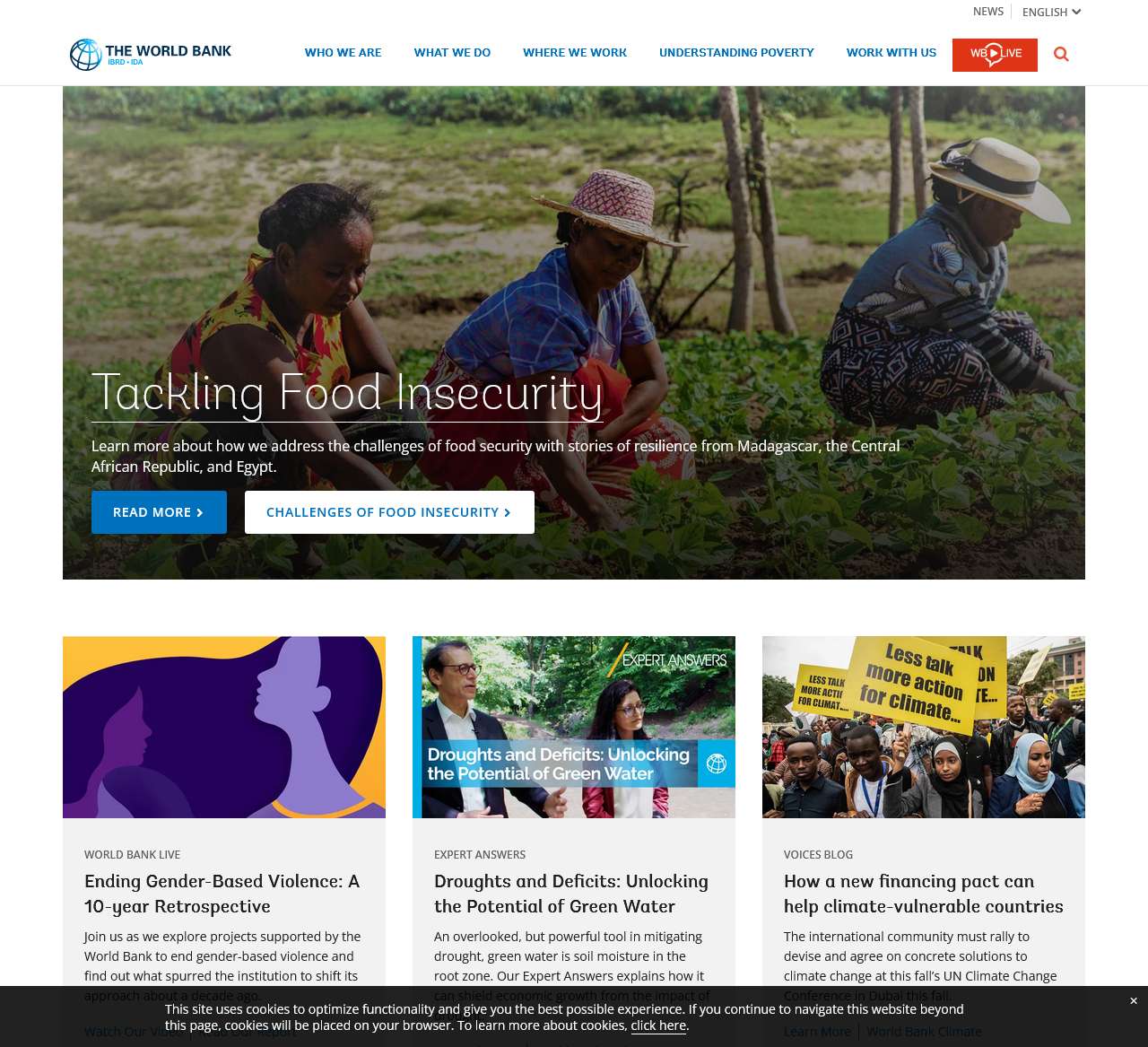 World Bank Group - International Development, Poverty, & Sustainability