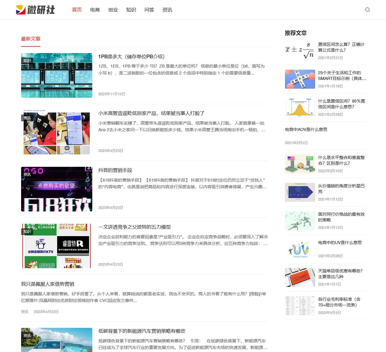 微研社 - 知识内容输出和分享网站
