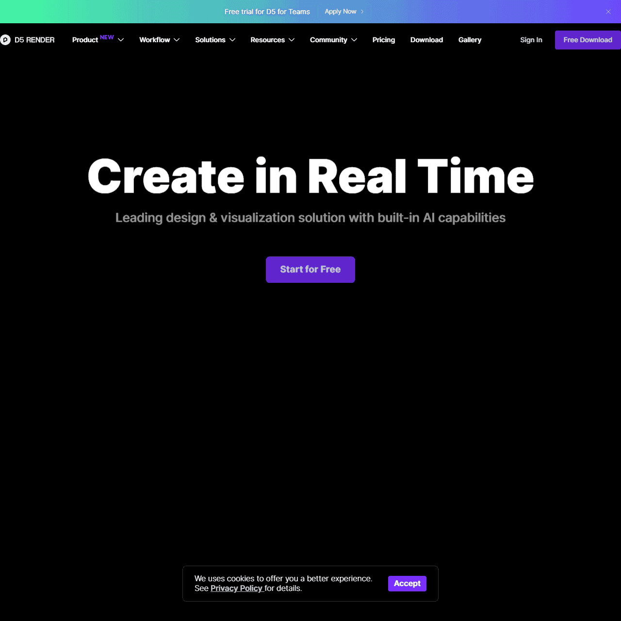 D5 Render | Real-Time Ray Tracing 3D Rendering Software