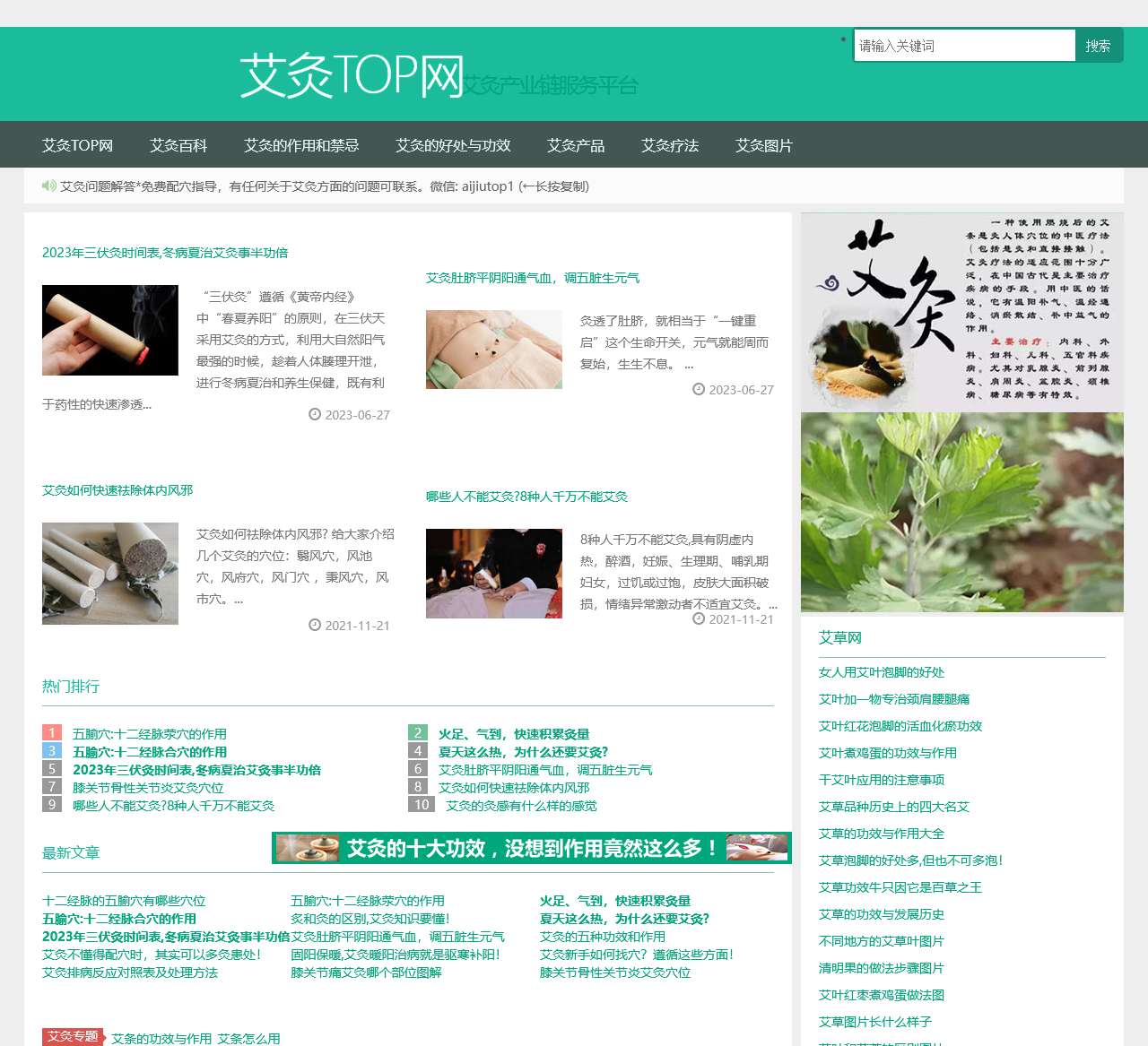 专业的艾灸知识养生学习平台_艾灸TOP网