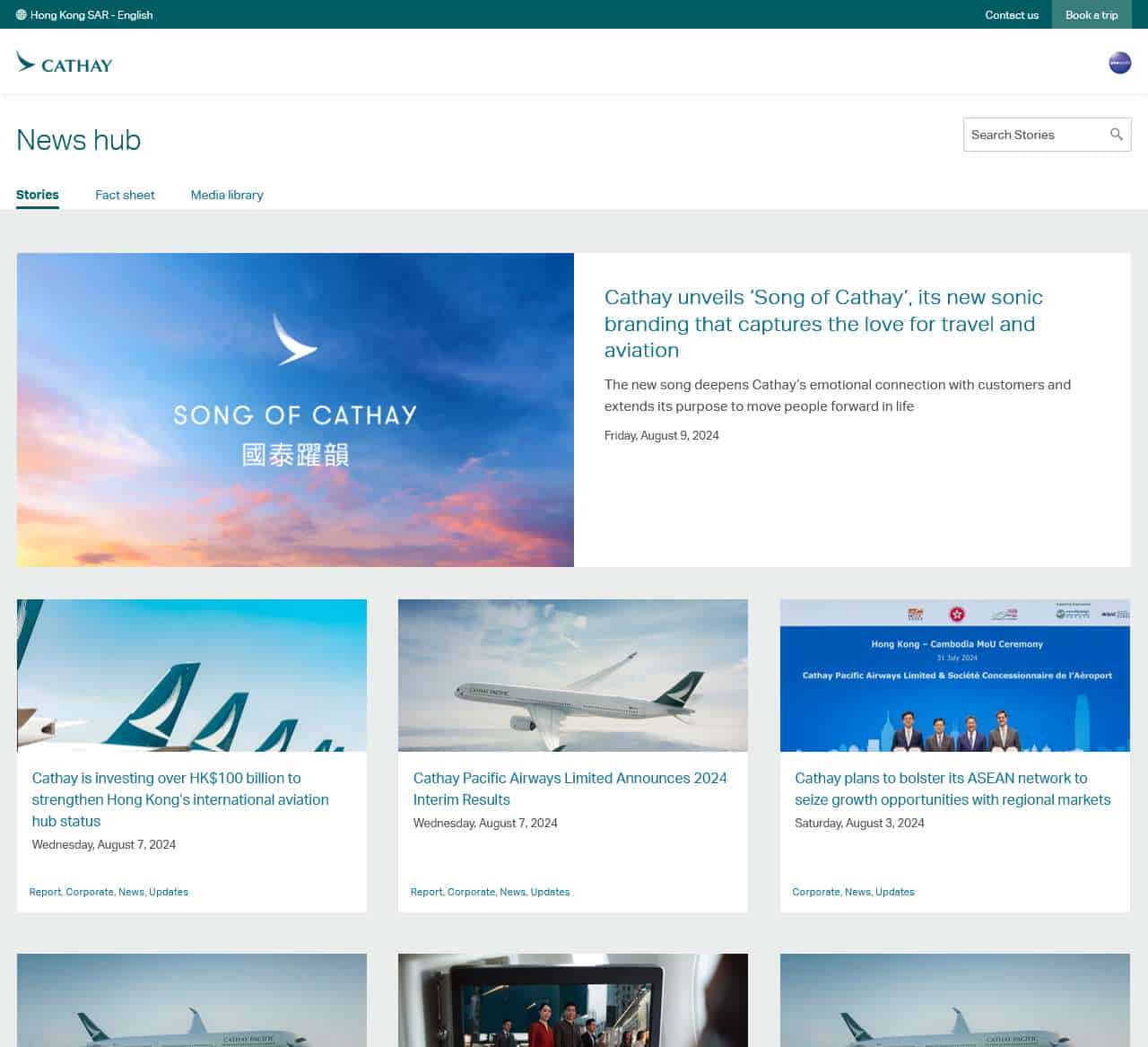 Cathay Pacific Airways Limited - Pressroom - Cathay Pacific