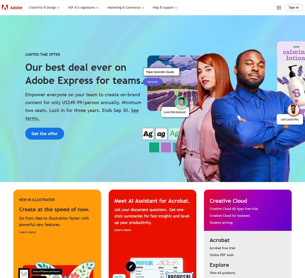 Adobe: Creative, marketing and document management solutions