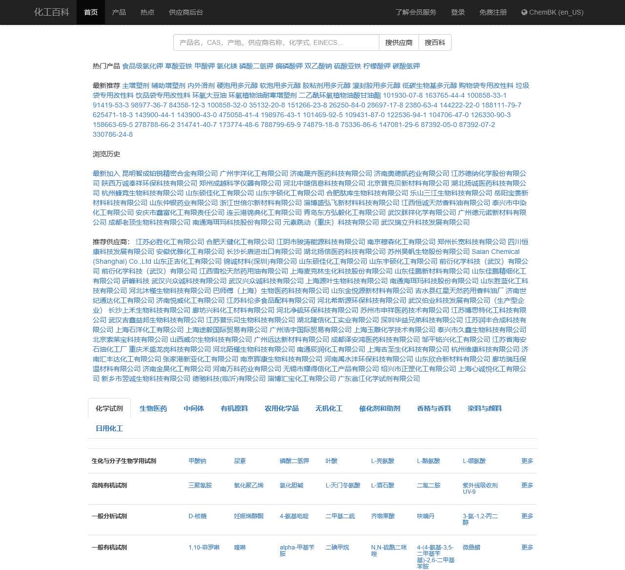 Chemical Database Online