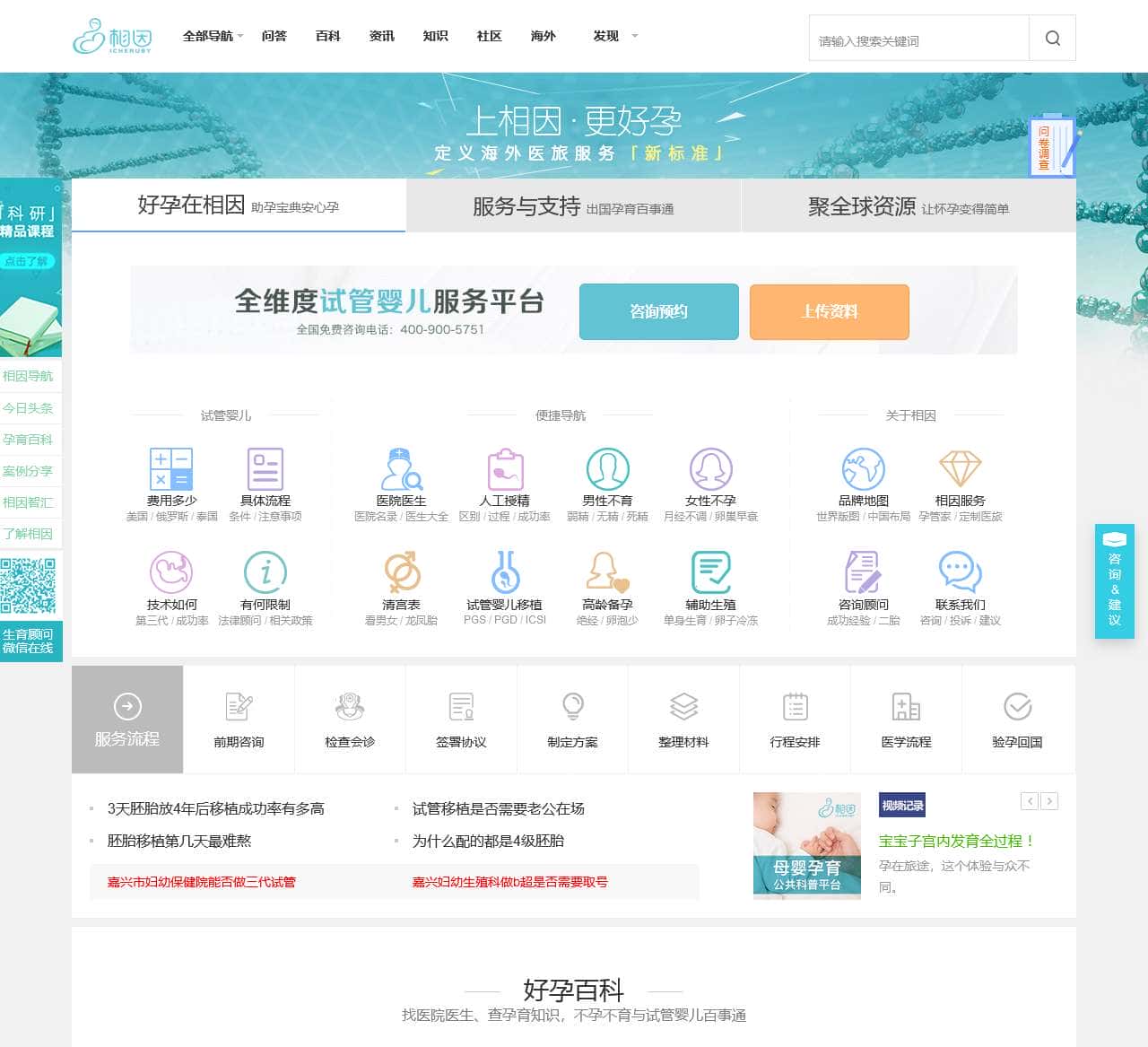 相因网:全维度试管婴儿服务平台