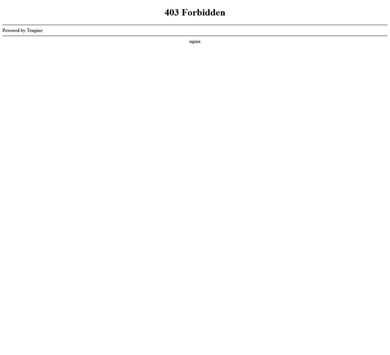 403 Forbidden