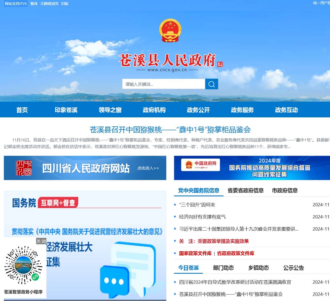 苍溪县人民政府