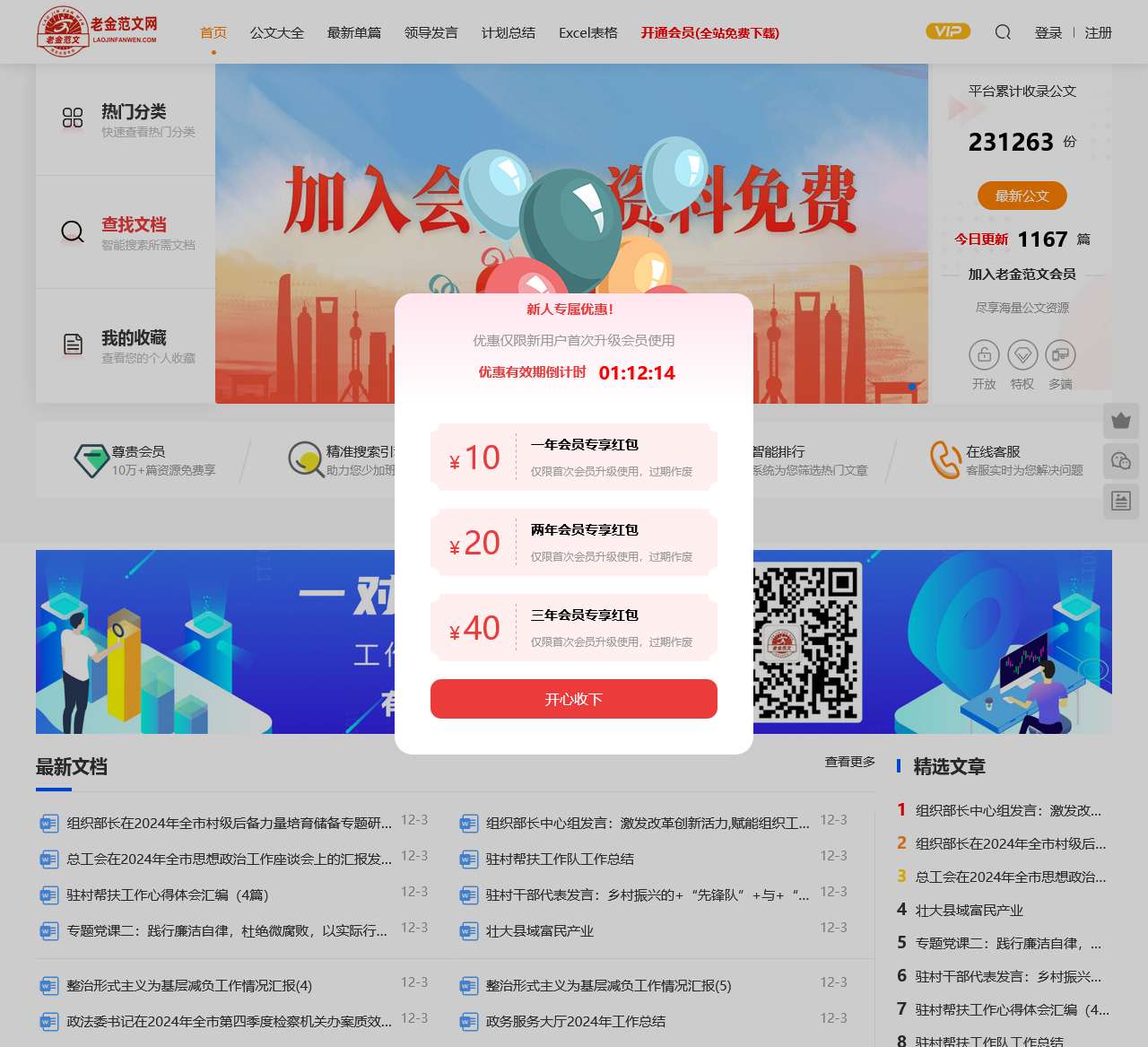老金范文