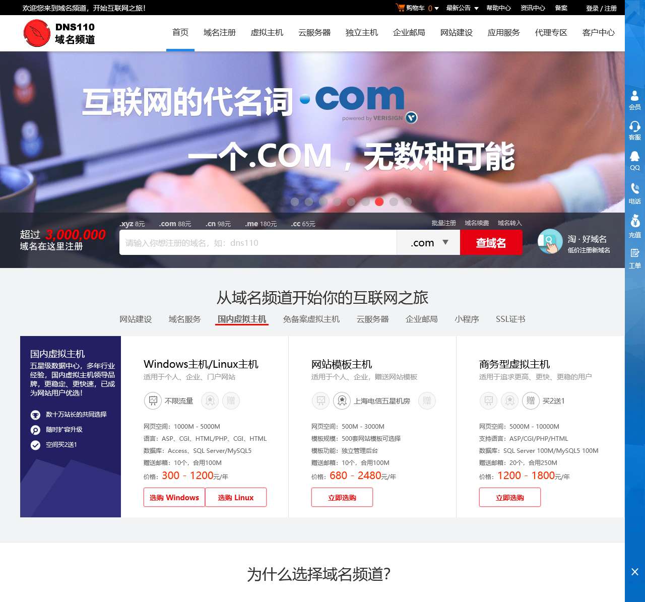 DNS110域名频道