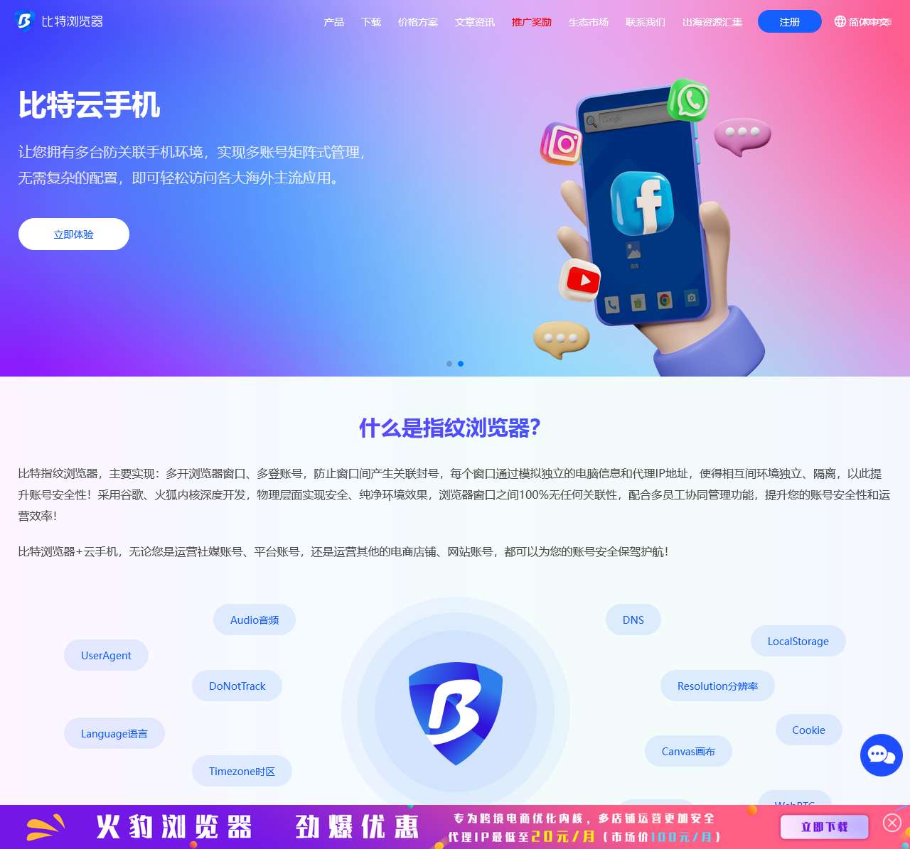 比特指纹浏览器