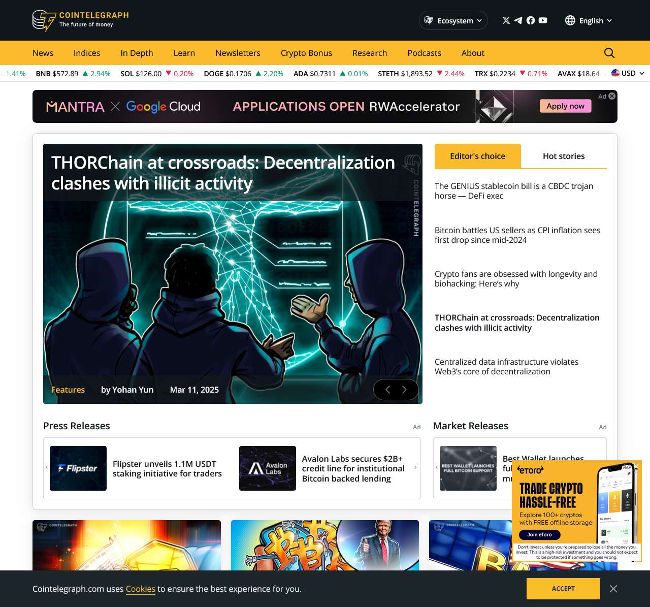 Cointelegraph: Bitcoin